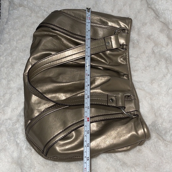 NINE WEST Nine & Co. Gold/Bronze/Metallic Hobo handbag. Like new condition. - Picture 15 of 16